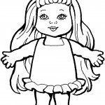 דף צביעה בובה 14