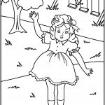 דף צביעה בובה 5