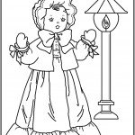 דף צביעה בובה 2