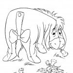 דף צביעה חמור קוטף פרחים דף צביעה חמור קוטף פרחים