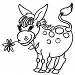 דף צביעה חמור לועס פרח דף צביעה חמור לועס פרח