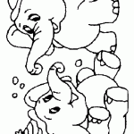 דף צביעה יומולדת לפילון