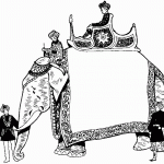 דף צביעה פיל הודי מלכותי