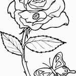 דף צביעה פרחים 25