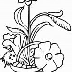 דף צביעה פרחים 20