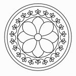 דף צביעה פרחים 18