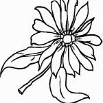 דף צביעה פרחים 65