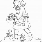 דף צביעה פרחים 16