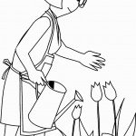 דף צביעה פרחים 15