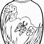 דף צביעה פרחים 13