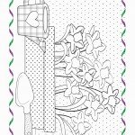 דף צביעה פרחים 4