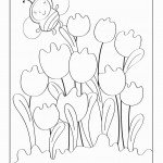 דף צביעה פרחים 3