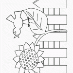 דף צביעה פרחים 62