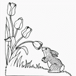 דף צביעה פרחים 61