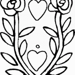 דף צביעה פרחים 56