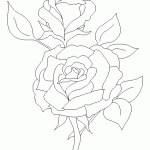 דף צביעה פרחים 54