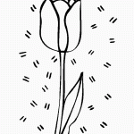 דף צביעה פרחים 38