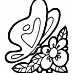 דף צביעה פרחים 67