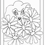דף צביעה פרחים 30