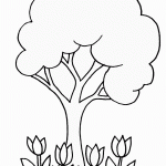 דף צביעה פרחים 29