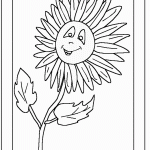 דף צביעה פרחים 28