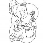 דף צביעה פרחים 72