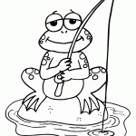 דף צביעה צפרדע דג בביצה דף צביעה צפרדע דג בביצה