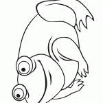 דף צביעה צפרדע 1 דף צביעה צפרדע 1