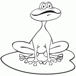 דף צביעה צפרדע בביצה דף צביעה צפרדע בביצה