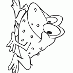 דף צביעה צפרדע 8 דף צביעה צפרדע 8