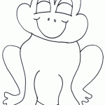 דף צביעה צפרדע 10 דף צביעה צפרדע 10