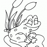 דף צביעה צפרדע 9 דף צביעה צפרדע 9