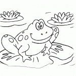 דף צביעה צפרדע 11 דף צביעה צפרדע 11