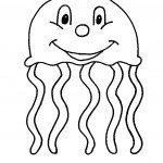 דף צביעה מדוזה 7