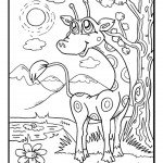 דף צביעה ג'ירפה 5 דף צביעה ג'ירפה 5