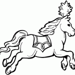 דף צביעה סוס מלכותי