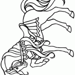 דף צביעה סוס 11