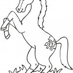 דף צביעה סוס 6