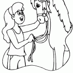 דף צביעה סוס מנצח מקבל לטיפה