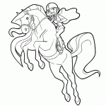 דף צביעה כיף לדהור על סוס