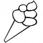 דף צביעה גביע גלידה 5