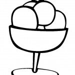 דף צביעה גביע גלידה 5