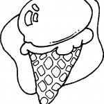 דף צביעה גביע גלידה 2