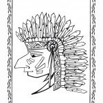 דף צביעה אינדיאני 5