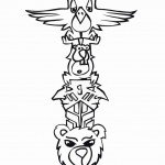 דף צביעה טוטם 1