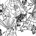 דף צביעה במחנה האינדיאנים