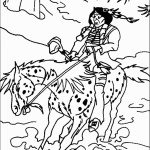 אינדיאני רוכב על סוס ששוקע בבוץ