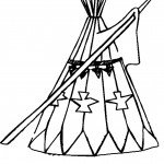 דף צביעה אוהל אינדיאני 1
