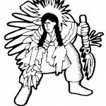 דף צביעה אינדיאני 3