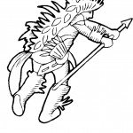 דף צביעה אינדיאני 2